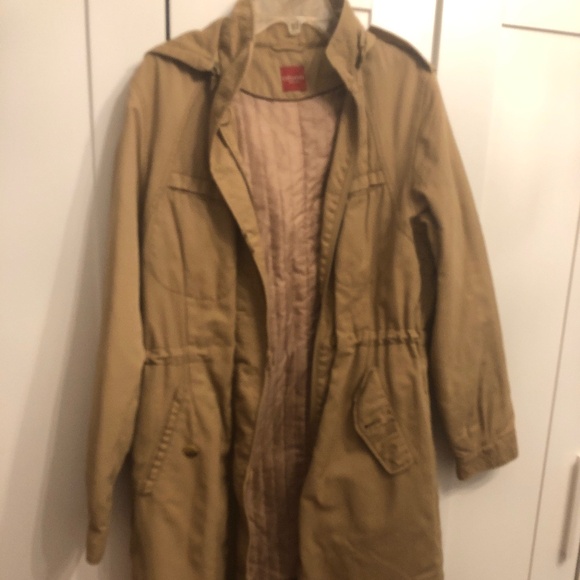 NWOT Vintage Quilted Olsen Europe Casual Long  Avant-Garde Trench medium - Picture 1 of 4